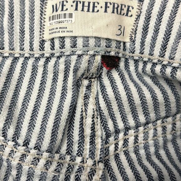 We The Free Jeans Lady Bug Straight Leg Striped Size 31 - Picture 6 of 7